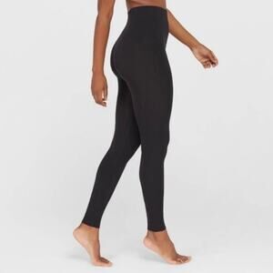 Spanx Assets Black Seamless Leggings Sz.L